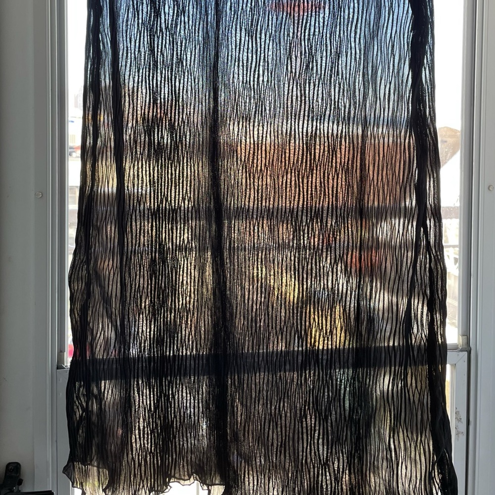 Zara sheer pleated maxi skirt black - Picture 2 of 4